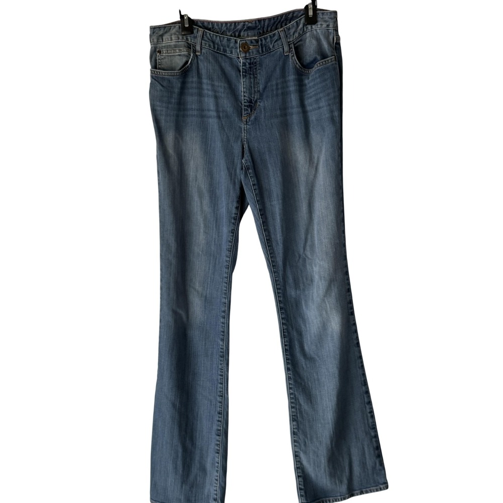 Eddie Bauer Jeans Y2k 12L Blue Bootcut Stretch Denim Five Pocket Tall
